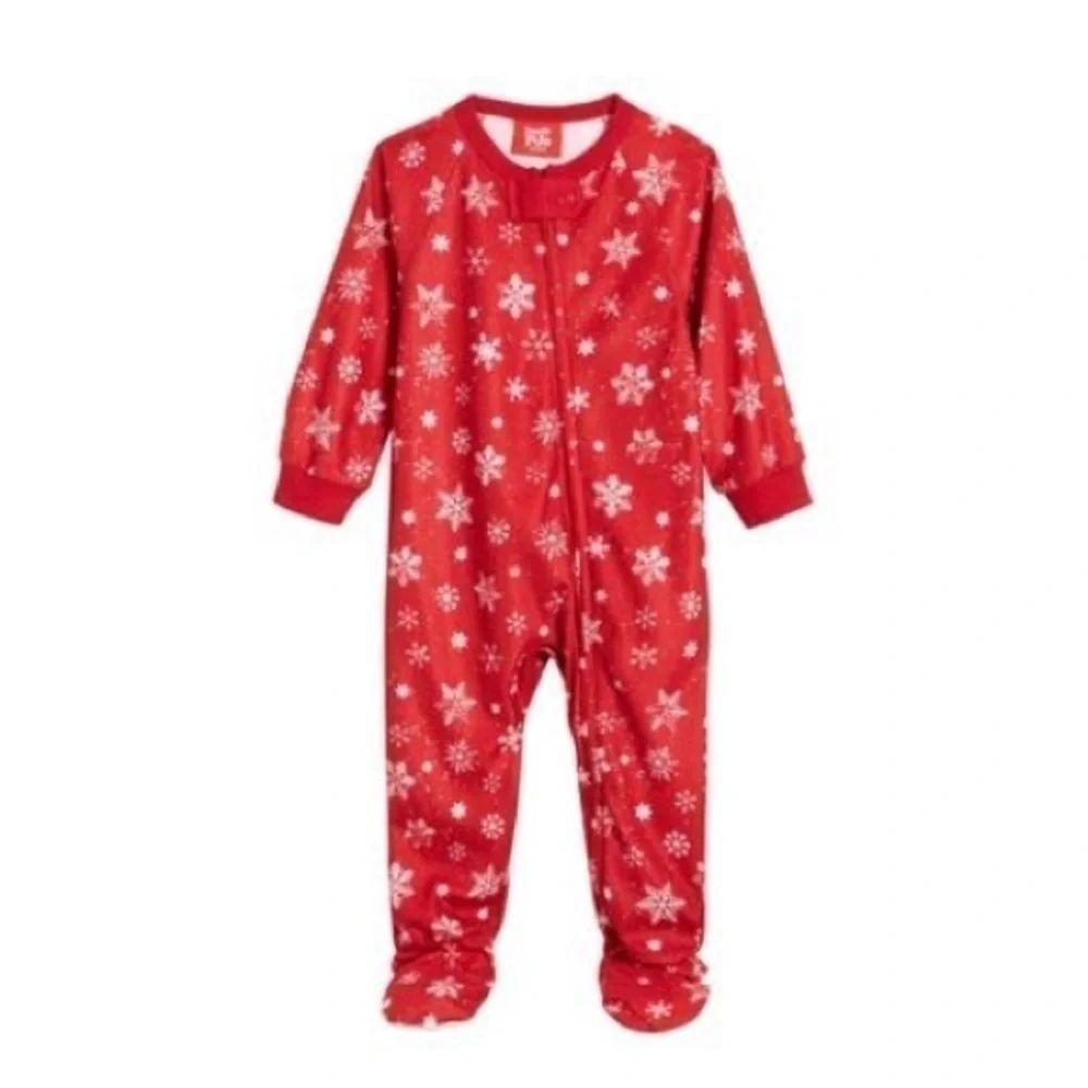 Family Pajamas Matching Baby Merry Pajamas - Snowflake size 24 Mo